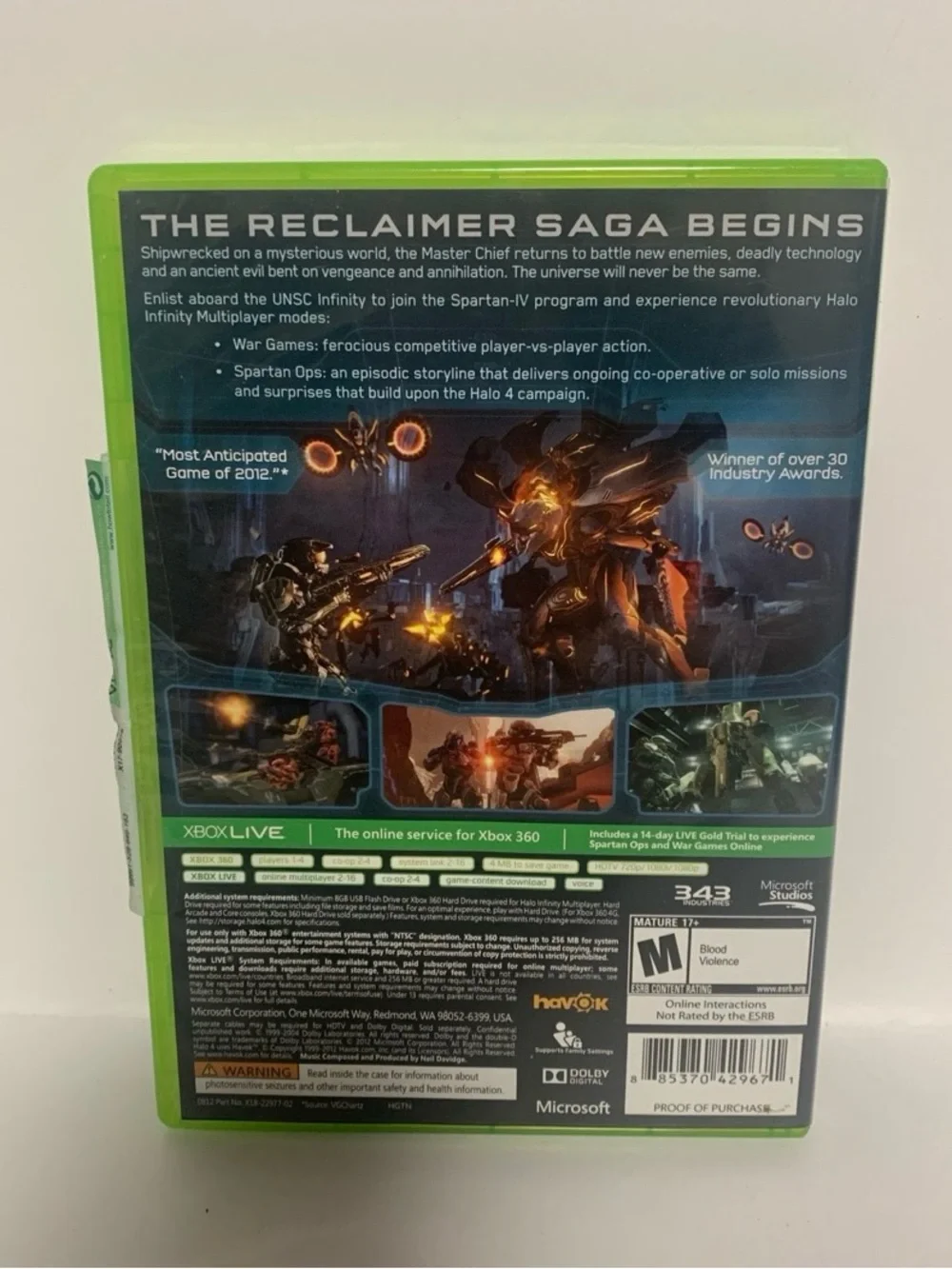 Microsoft Xbox 360 Halo 4 - 2 disc